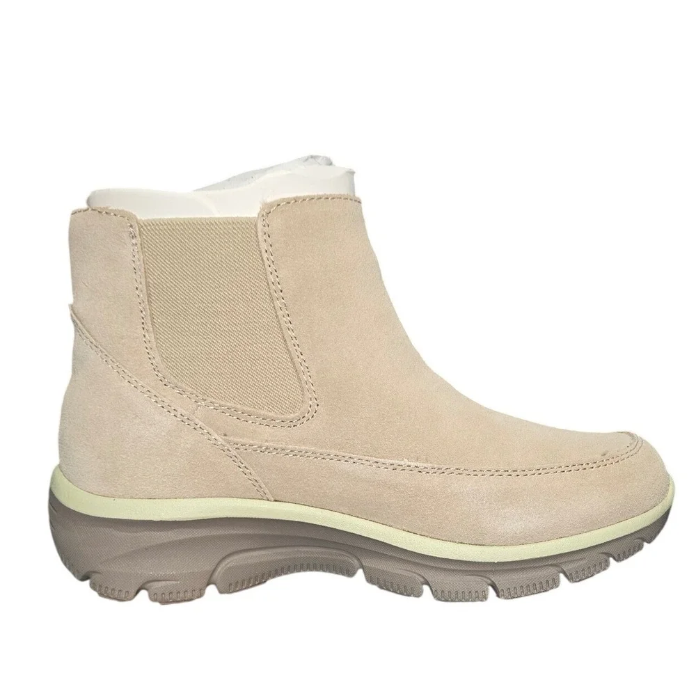 Sz 5.5 Skechers Hands Free Slip-ins Easy Going Casual Icon Boots Dark Natural